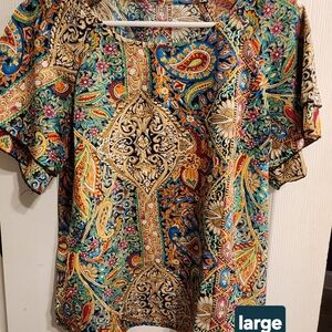 Colorful Paisley Women's Top